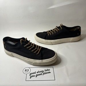Frye Shoes Frye Ludlow Low Canvas Sneakers Shoes Mens Sz 15 Black Poshmark